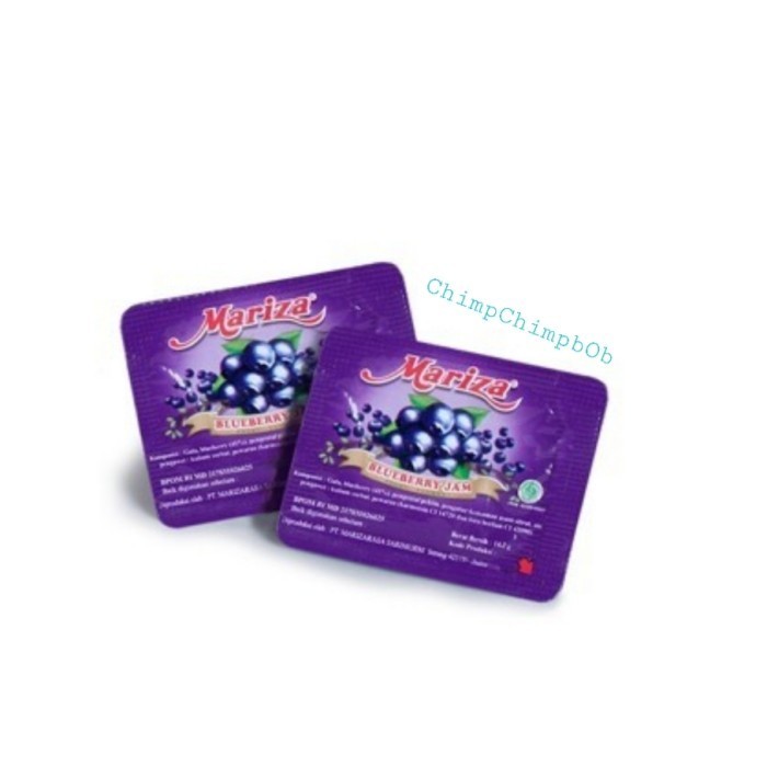 

Selai Mariza Blueberry/Mariza Jam Portion Isi 100 Pcs/Pack