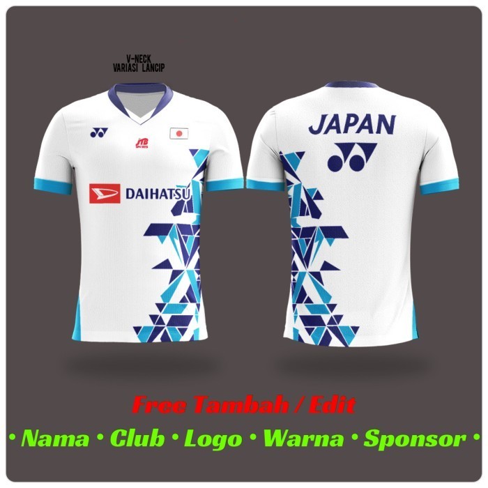 Baju Kaos Jersey Badminton Bulutangkis Bwf Wbc Japan Tokyo Yonex