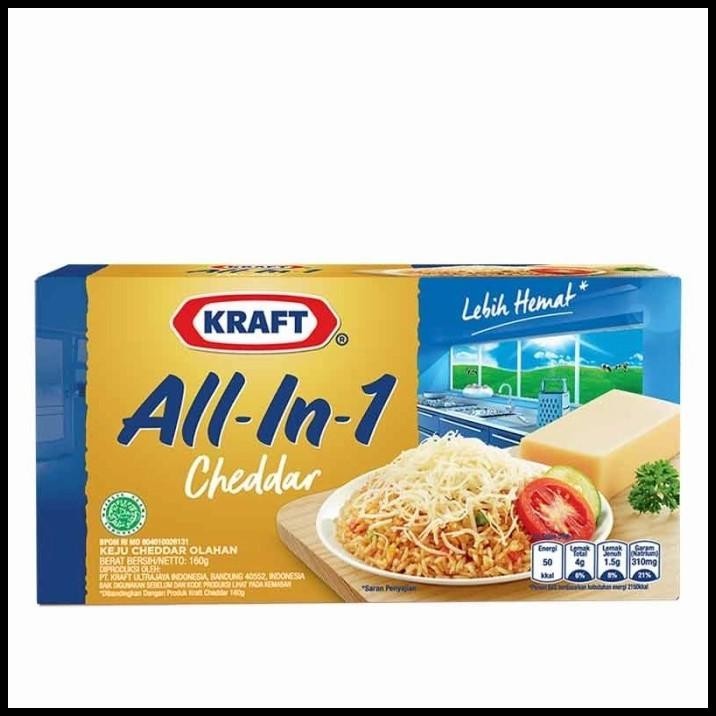 

TERMURAH KRAFT ALL IN ONE CHEDDAR 160G