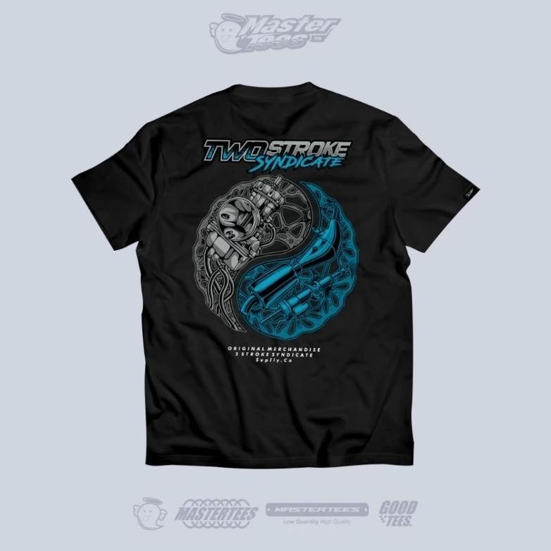 Kaos Two Stroke Syndicate Yinyang Tshirt 2Stroke Syndicate Baju Anak Dewasa Pria Wanita