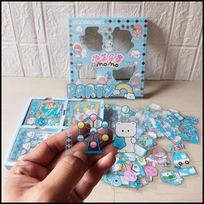 

HOT DEAL STICKER MOTIF KARTUN KOREA MOMO ISI 100PCS - STIKER BOTOL VIRAL LUCU !!