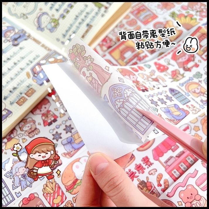 

GRATIS ONGKIR STICKER MOMO GIRL 100 CM DECORATIVE STIKER DIY ANAK JOURNAL MOTIF LUCU !!!!