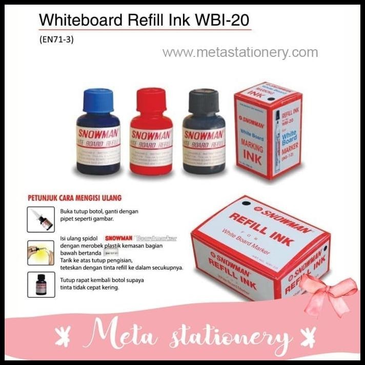 

BEST DEAL TINTA SPIDOL SNOWMAN WHITEBOARD WBI-20 (1PC) !!!!!