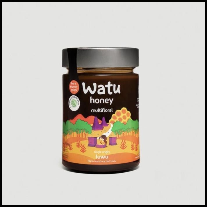 

TERMURAH WATU MULTIFLORAL HONEY MADU ASLI LUWU SOUTH SULAWESI 400 ML !!!