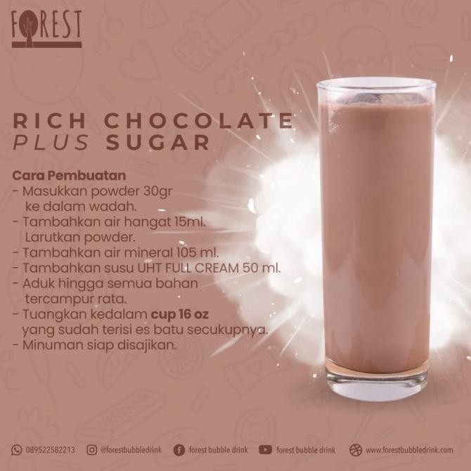 

BIG SALE BUBUK MINUMAN CHOCOLATE POWDER 1000G PLUS GULA - FOREST BUBBLE DRINK !!!!!