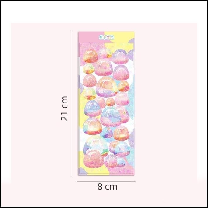 

HOT DEAL JELLY DECO STICKERS RAINBOW STIKER DECORATIVE DECO 004 DIY JOURNAL !!!!!