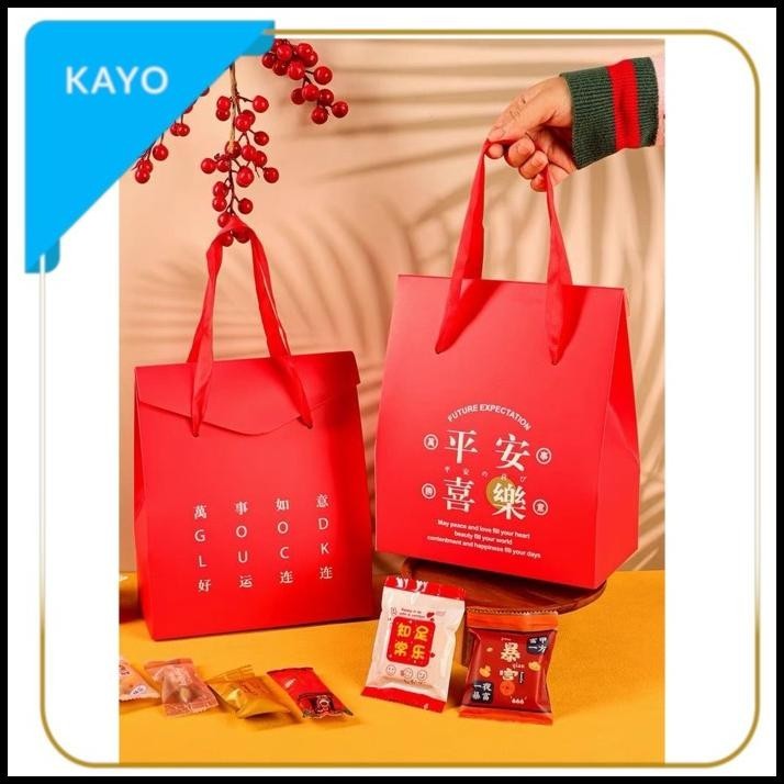 

BEST DEAL GOODIE BAG SOUVENIR MERAH , CHINESE NEW YEAR, BOX SNAK IMLEK !!!!!!!