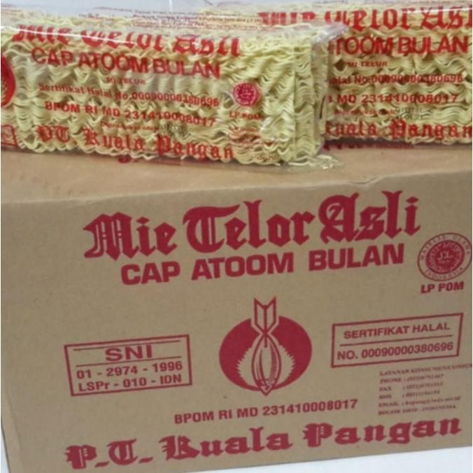 

READY STOCK MIE TELOR CAP ATOM BULAN [200GR /20 PCS /KARTON ] !!!!!