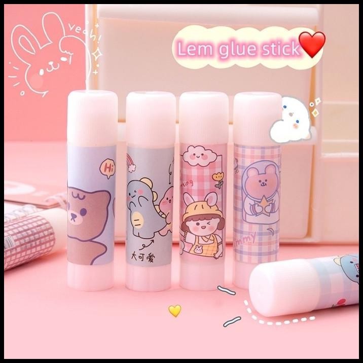 

TERMURAH GLUE STICK AESTHETIC STATIONERY 1 PIECE CUTE LITTLE GIRL LEM KERTAS !!