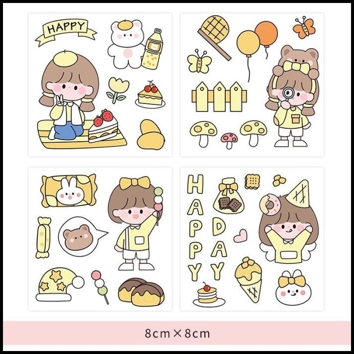 

HOT DEAL STICKER PACK ISI 4 LEMBAR CUTE GIRL JAPAN STYLE STIKER LUCU DEKORASI !!!!