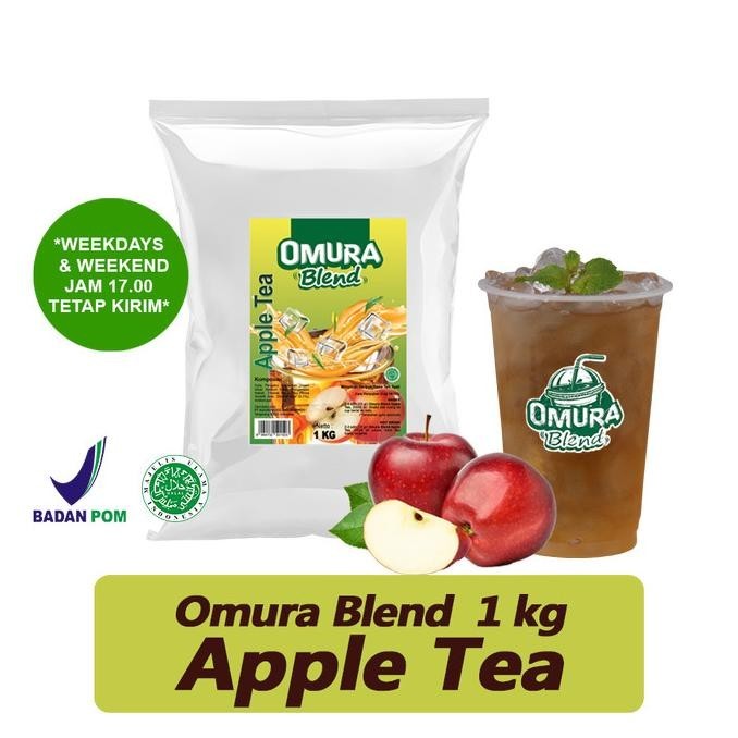

BIG SALE BUBUK MINUMAN RASA APPLE TEA/TEH APEL 1 KG OMURA BLEND !!!!!