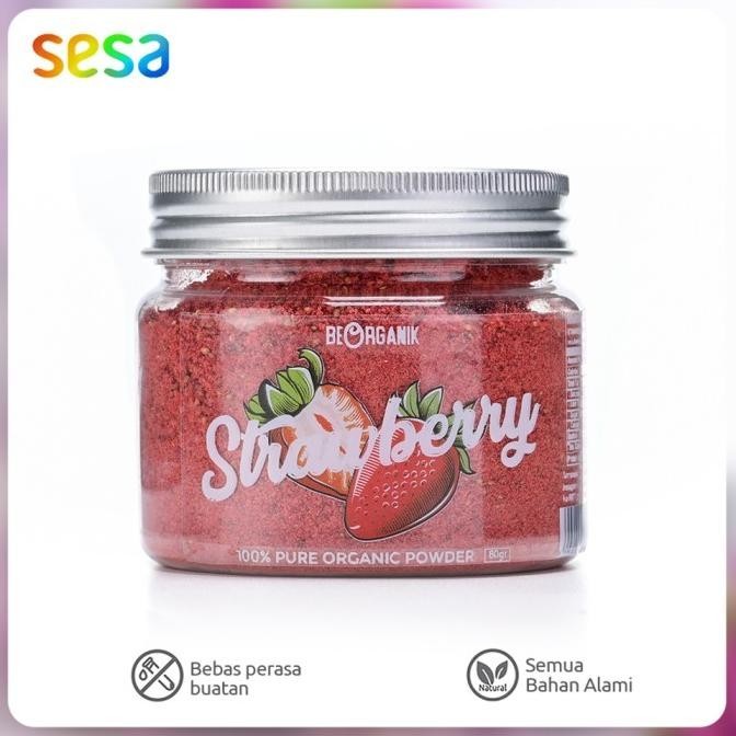 

NEW PRODUK BEORGANIK - PURE STRAWBERRY POWDER 80GR !!!!!