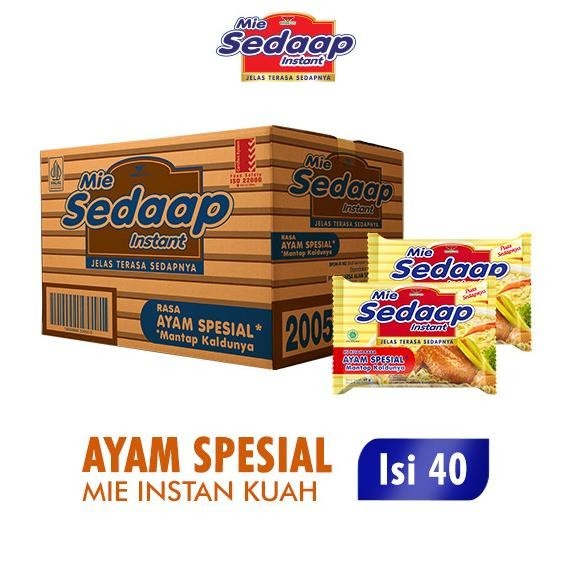 

BIG SALE SEDAAP MIE INSTAN AYAM SPESIAL 69 GR DUS (ISI 40 PCS) !!!!!