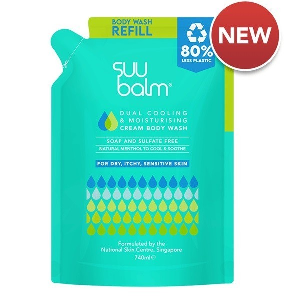 Suu Balm Dual Cooling & Moisturising Cream Body Wash 740ml