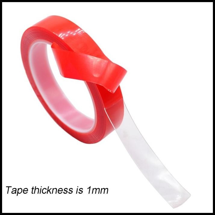 

BEST DEAL PEREKAT DOUBLE TAPE ACRYLIC NO TRACE STICKER 25MM X 3M - J4702 - RED !!