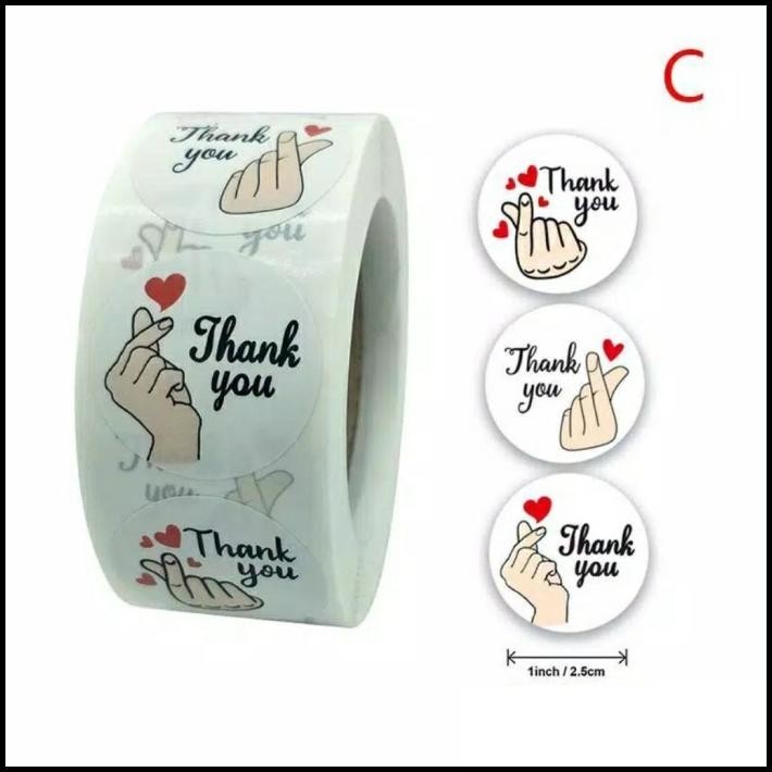 

TERBARU 500PCS STICKER TERIMA KASIH/STICKER THANK YOU/LABEL TERIMA KASIH B !!!