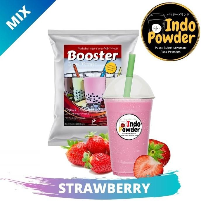 

BIG SALE BUBUK MINUMAN ANEKA RASA STRAWBERRY 1KG- BUBBLE DRINK 1KG- INDOPOWDER !!!!!