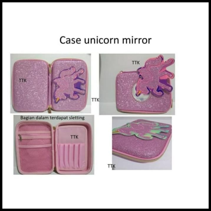 

DISKON TEMPAT PENSIL/HARDTOP PENCIL CASE UNICORN MIRROR GLITTER/SMIGGLE !!!!