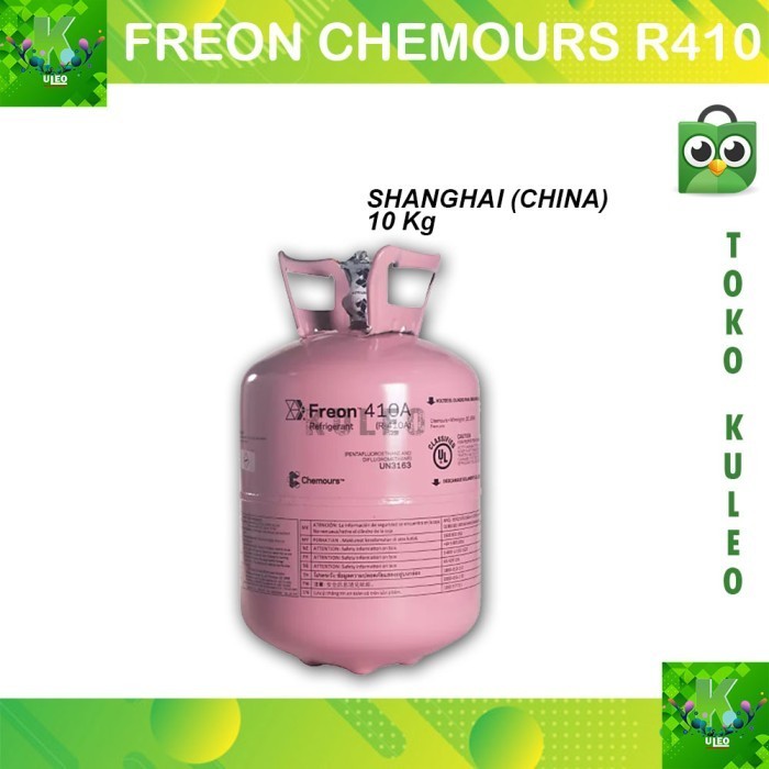 Terlaris Freon R410 Chemours Shanghai 10Kg / Freon Chemours R410 Cina Termurah