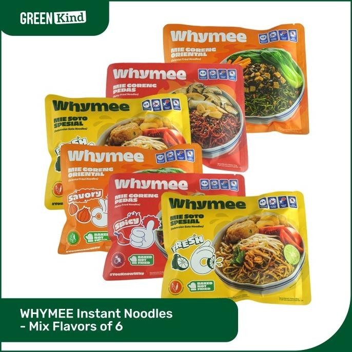 

READY STOCK WHYMEE INSTANT NOODLES - MIX FLAVORS OF 6 !!!!!