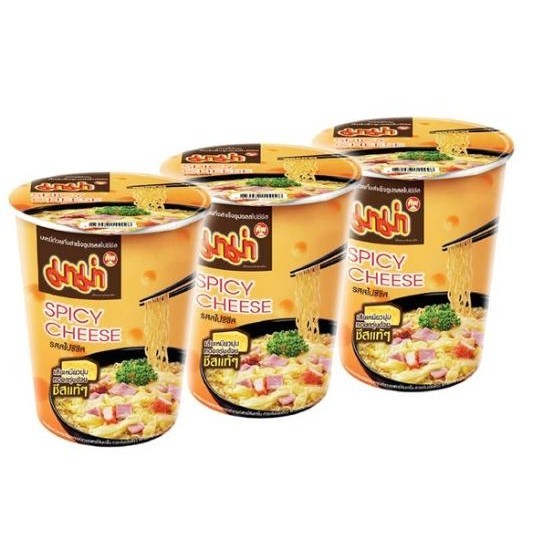 

READY STOCK MAMA INSTANT CUP NOODLES SPICY CHEESE FLAVOR 63 G. PACK 3 !!!!!