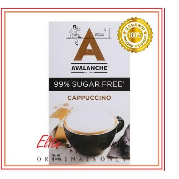 

BIG SALE AVALANCHE CAPPUCCINO 99% SUGAR FREE COFFEE STICKS 10PK !!!!!