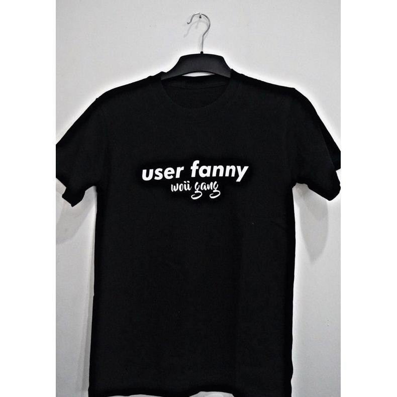 Kaos Baju User Fanny Black Skylark Dwi Woii Original Anak Dewasa Terbaru
