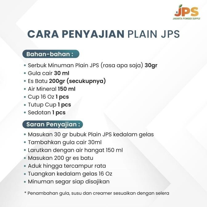 

BIG SALE BUBUK MINUMAN PISANG/BANANA PLAIN POWDER JPS TANPA GULA !!!!!