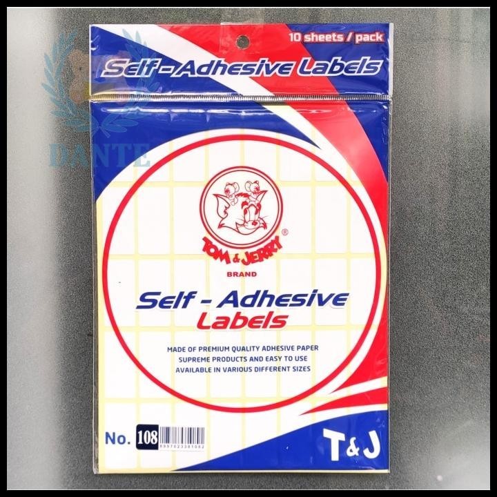 

GRATIS ONGKIR LABELS TOM & JERRY SELF ADHESIVE MURAH 1 PAK !