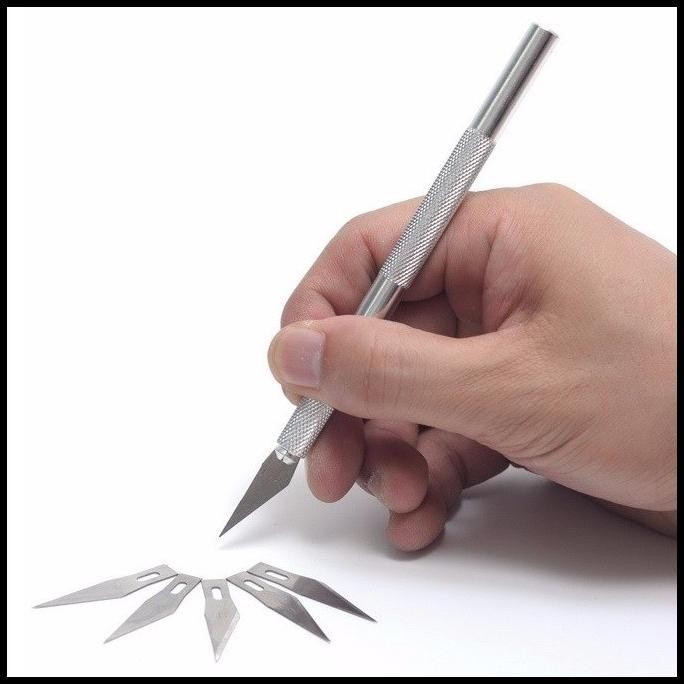 

DISKON KNIFEZER PISAU UKIR SENI HOBBY CRAFTING ART KNIFE METAL HANDLE !!