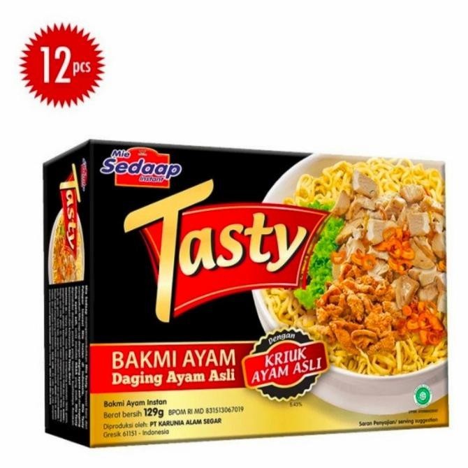 

READY STOCK SEDAAP TASTY MIE INSTANT BAKMI AYAM 129 GRAM (1 DUS ISI 12 PCS) !!!!!