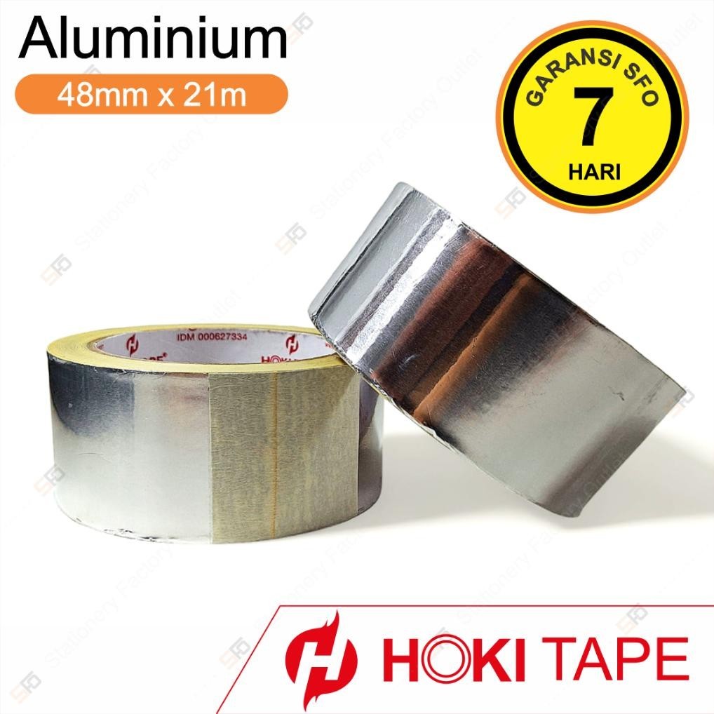 

Lakban Aluminium Foil Hoki Tape 48Mm X 21M