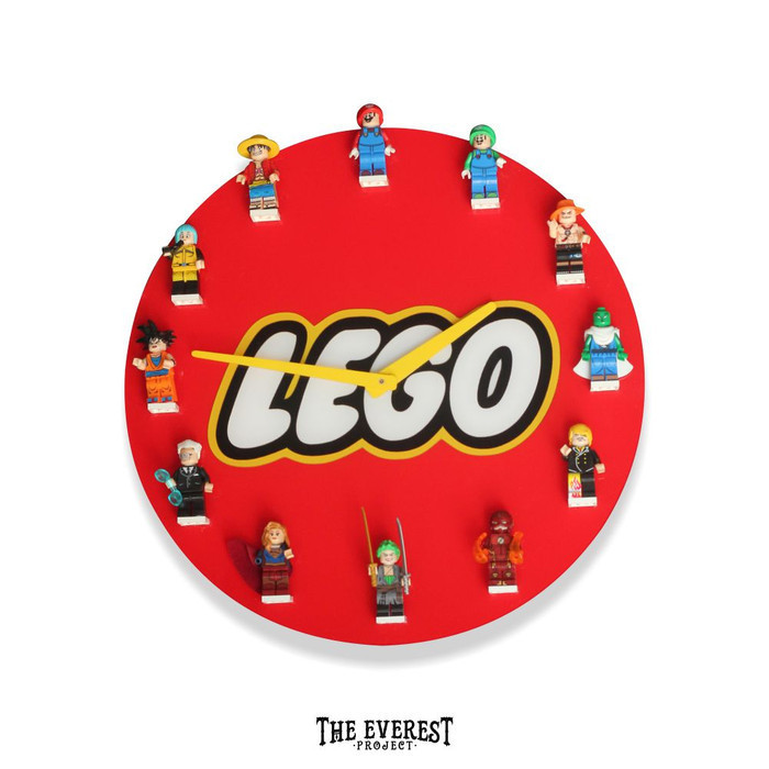 Jam Dinding Lego Akrilik Model
