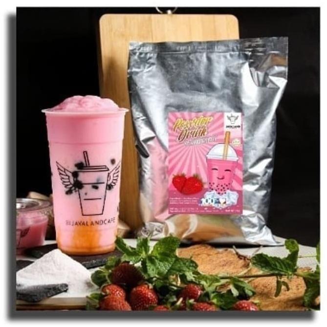 

READY STOCK BUBUK MINUMAN BUBBLE POWDER DRINK RASA STRAWBERRY JAVALAND DEPOK 1K !!!!!