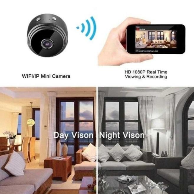 Mini Wifi Ip Camera Ip Cam Pengintai Hidden Cam Portable Cctv Fagenor