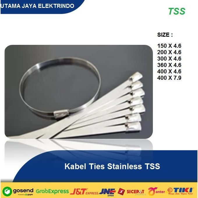 

Kabel Ties Stainless / Kabel Tis Stenlis Tss 1 Pack 100 Pcs Premium Murah Baru