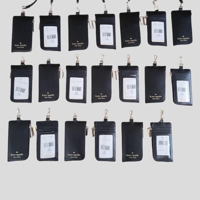 

Kate Spade Staci Cardcase Lanyard Leather Black Premium Murah Baru