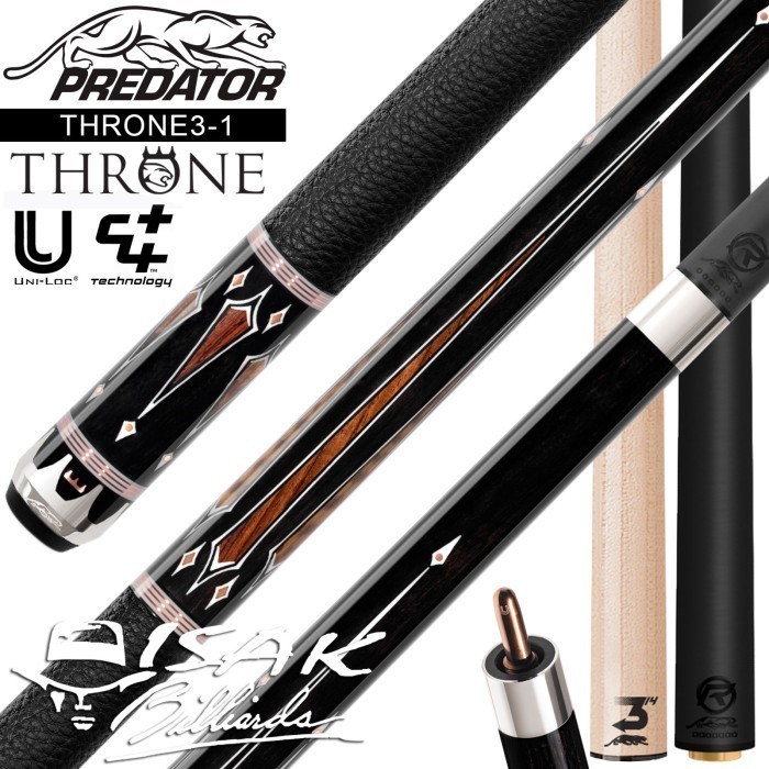 PREDATOR CUE THRONE3 1 - LOW DEFLECTION BILLIARD STICK BILIAR STIK ORI