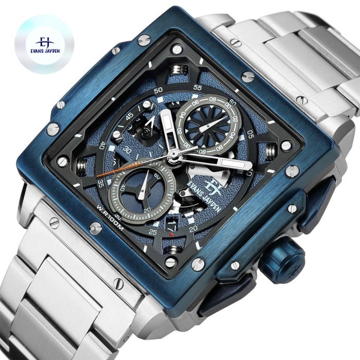 Terlaris Jam Tangan Evans Jayden Original Sapphire Garansi Resmi 1 Tahun Fullset