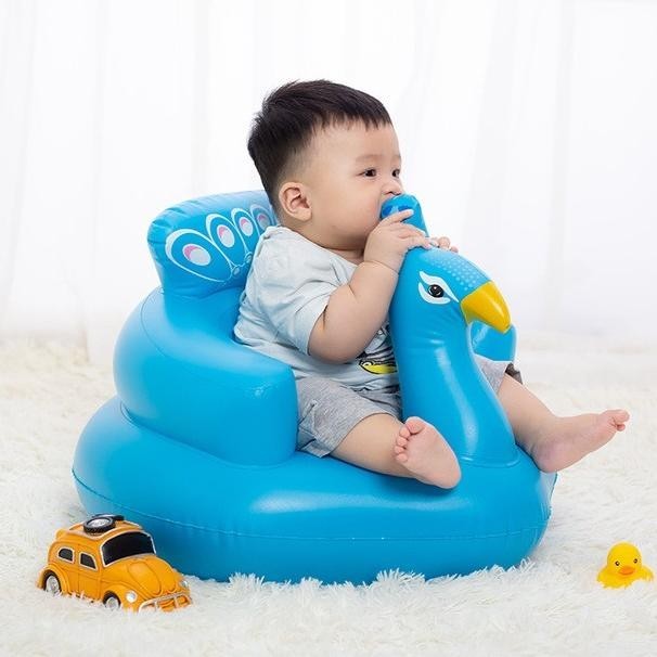 Sofa Kursi Tempat Duduk Bayi Model Pompa Tiup Bebek Seat Mobil Merak (Yarageza