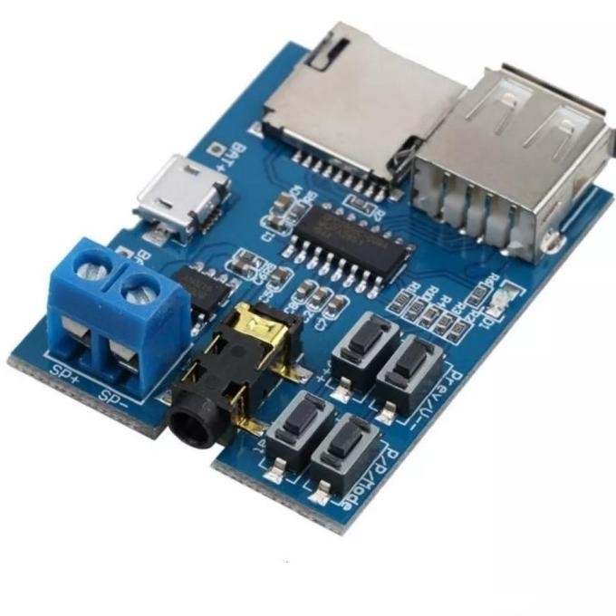 modul amplifier MP3 player TF card flashdik 5 volt for speaker