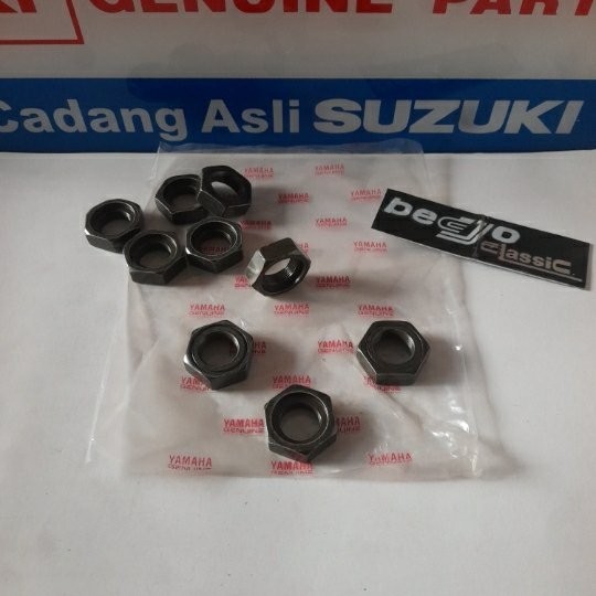 nut mur baut as gear ger gir depan YAMAHA RXK RX KING RXS RX SPESIAL YT115 RXZ NOS YAMAHA
