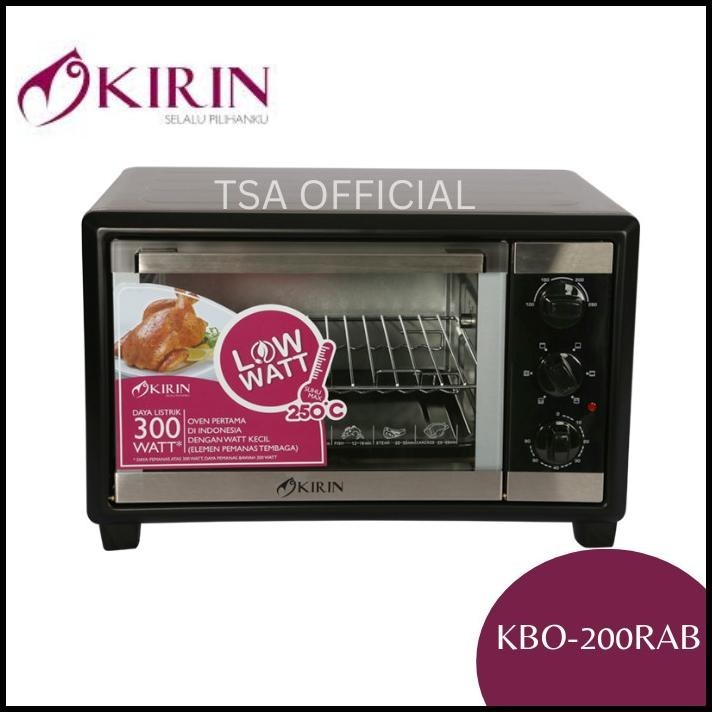 OVEN KIRIN KBO-200RAB OVEN LISTRIK LOW WATT 20 LITER
