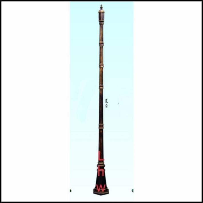 TIANG LAMPU HIAS TAMAN 2,7 METER UTK DEKORASI LAMPU HIAS TAMAN