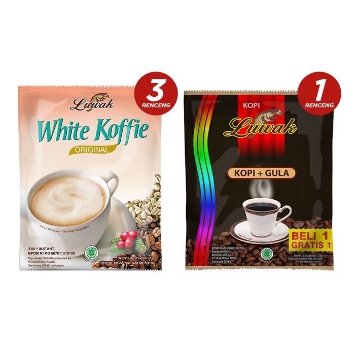 

Bundle White Koffie & Luwak Gula Renceng