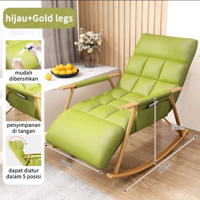 

Kursi Santai Minimalis Modern Kursi Goyang Malas Kokoh