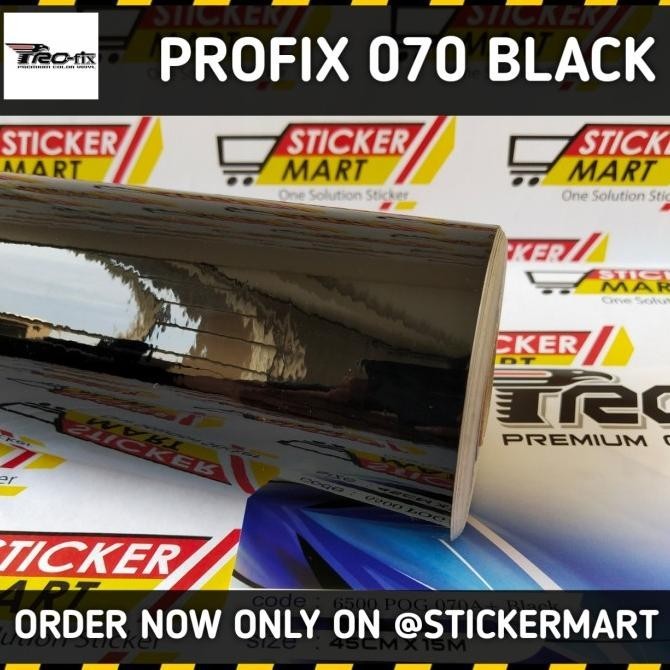 

Sticker Stiker Scotlite Vinyl Profix Black Glossy Grosir Murah