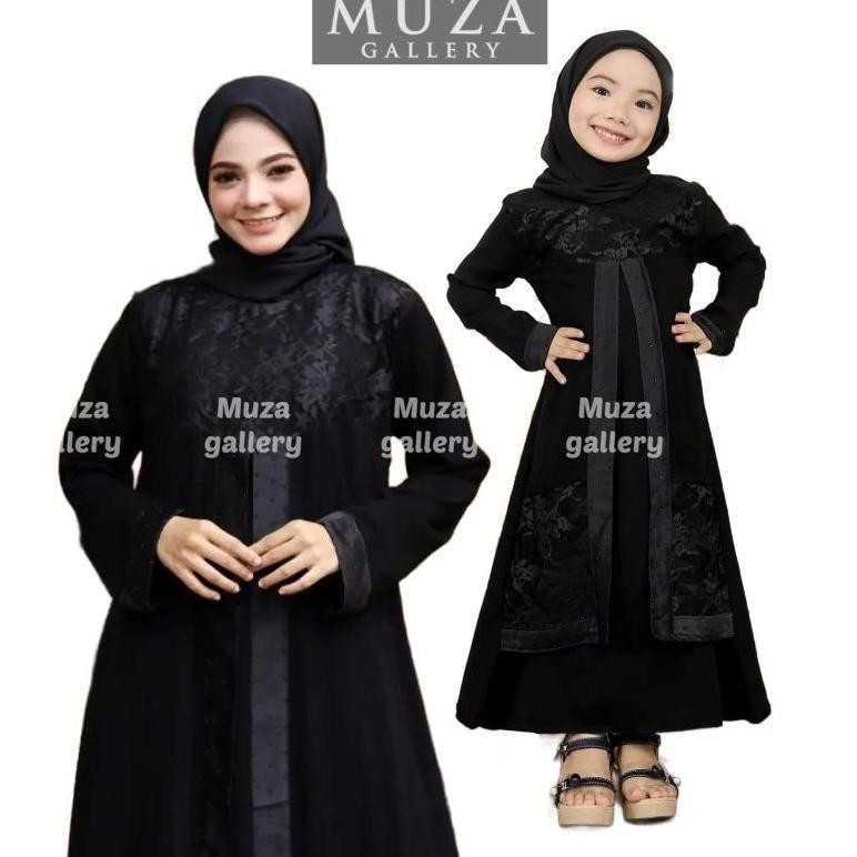 Gamis Abaya Remaja Best Muza Arab Hitam Midi Dress Muslim Tuey 01 Gamis Abaya Remaja