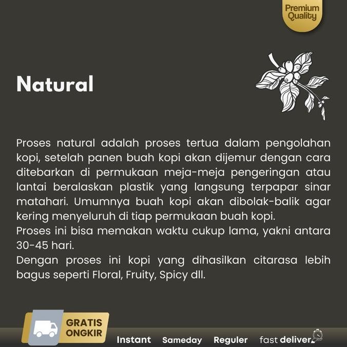 

Northsider Kopi Arabika Bali Kintamani Natural Coffee 1Kg