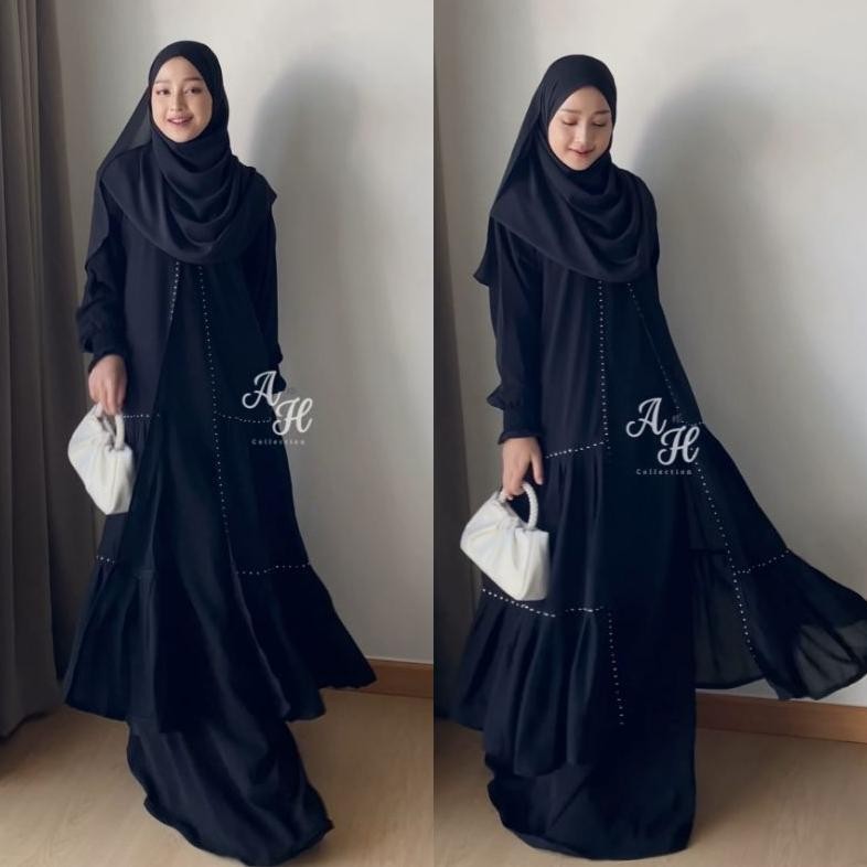 Gamis Abaya Remaja Hitam 851 Saudi Tuey Dubai Mesir Gamis Abaya Remaja